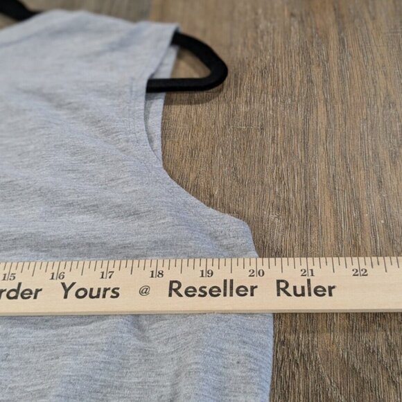 Disney Tank Top Womens XL Gray Sleeveless Asymmetrical Villians Ursula Graphic - Picture 6 of 8